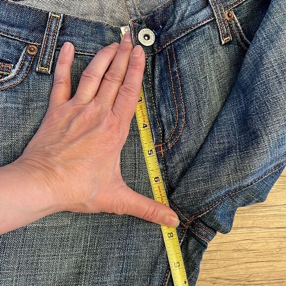 COLINS JEANS regular waist, distressed, flare jeans.  New with tags - Picture 2 of 10